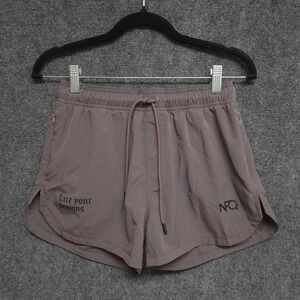 NFQ Shorts Womens Small Purple Lined Athletic Running Gym Quick Dry Drawstring